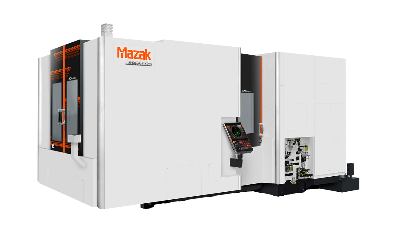 Our HCN-8800 HMC boasts an 800mm pallet size that is ideal for large components, complex geometrics and multi-face machining. Coupled with automatic pallet changing and part scheduling, we maximize spindle uptime and throughput, and can run lights-out, even on weekends.