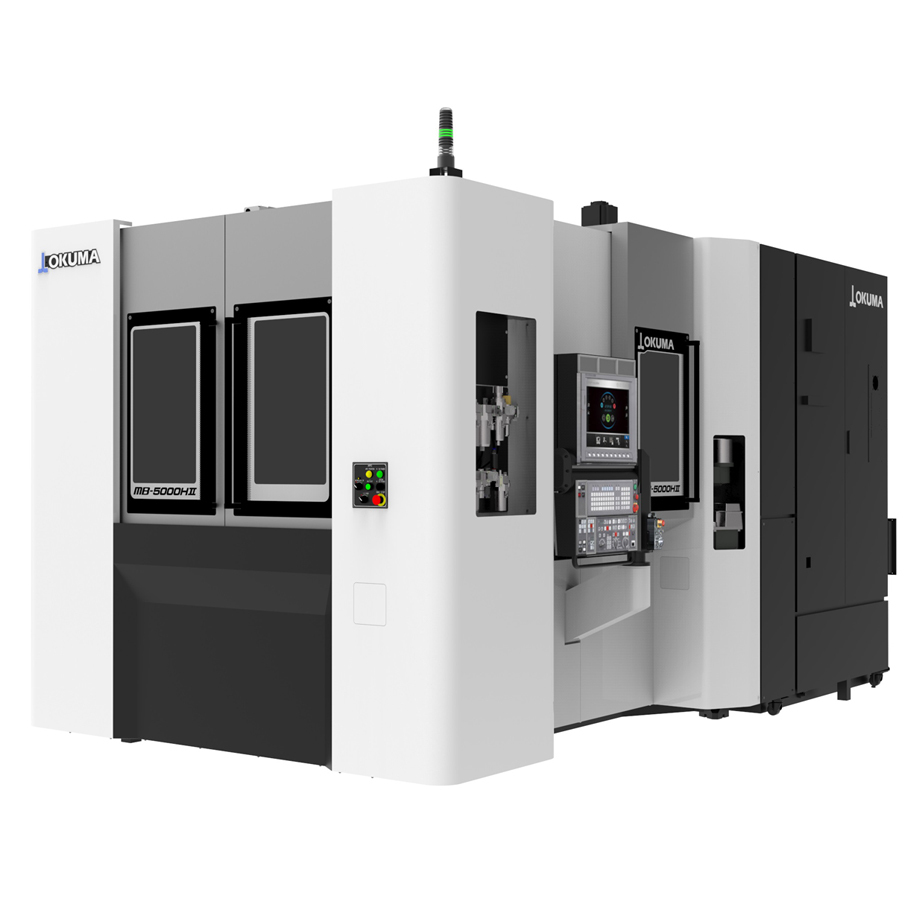 The Okuma MB-5000H offers state-of-the-art 4-axis horizontal machining of medium-large parts.