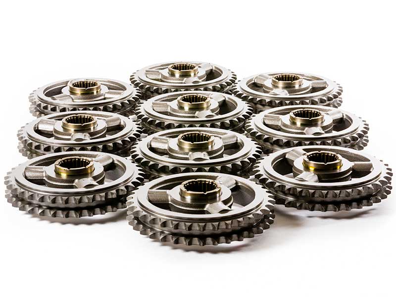 Basin Precision Machining specializes in the manufacture of sprockets, gears and hubs. We have specialized state-of-the-art equipment that allows us to mass produce wheels with teeth on the inside and outside diameters with exceptional precision.